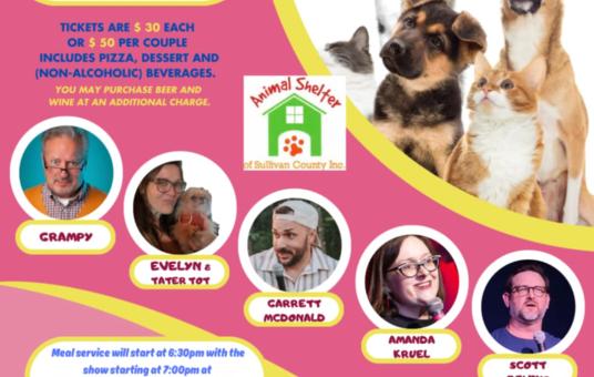 Comedy Fundraiser for the Sullivan County Animal Shelter