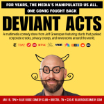 Deviant Acts - A Multimedia Comedy Show